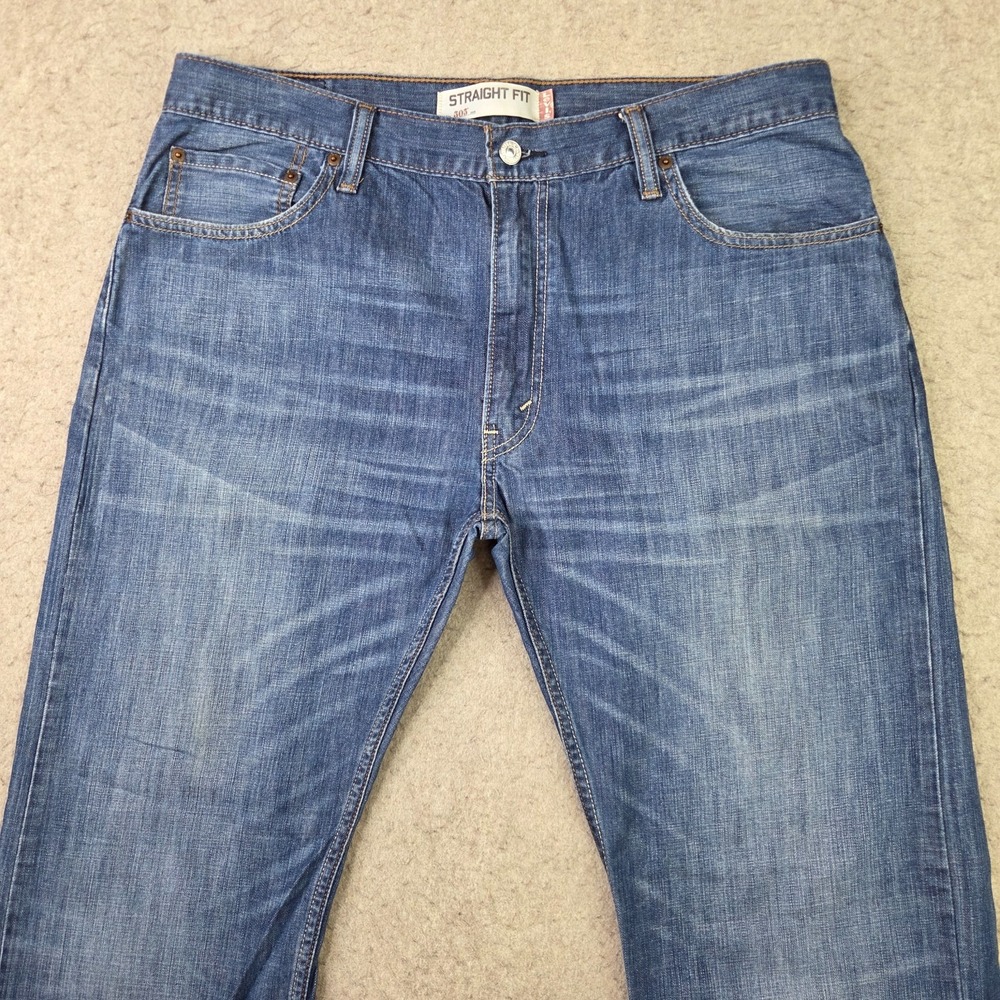 Vintage Levi's 505 Jeans Mens 36x30 Blue Regular Fit Straight Leg Y2K Whiskered